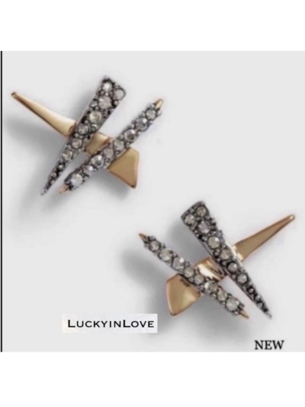 ALEXIS BITTAR • Crystal
Brutalist Plaid Post Stud Earrings